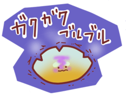 Drooping eyebrows cream-filled roll sticker #2023113