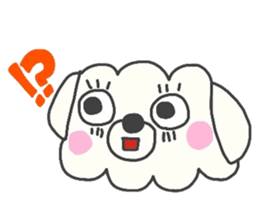 Malta of white dog sticker #2023327