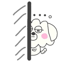 Malta of white dog sticker #2023339