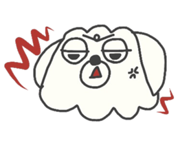 Malta of white dog sticker #2023344