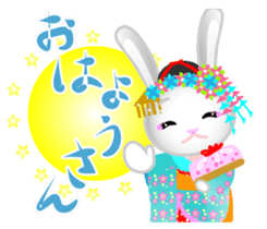 Maiko bunny Kyoto valve sticker #2023497