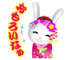 Maiko bunny Kyoto valve sticker #2023498