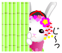 Maiko bunny Kyoto valve sticker #2023506