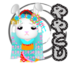 Maiko bunny Kyoto valve sticker #2023520