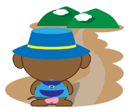 Monchi 4 - Activity & Local Food sticker #2024488