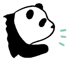 English ver. Cute! Baby PANDA sticker #2024600