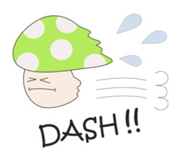 Waiting mushrooms sticker #2025005