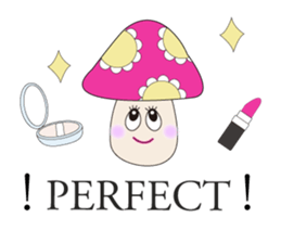 Waiting mushrooms sticker #2025006