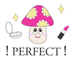 Waiting mushrooms sticker #2025006
