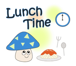 Waiting mushrooms sticker #2025007