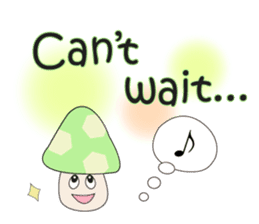 Waiting mushrooms sticker #2025010