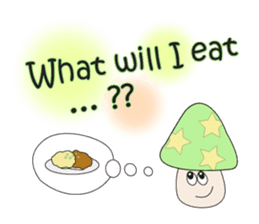 Waiting mushrooms sticker #2025014