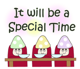 Waiting mushrooms sticker #2025016