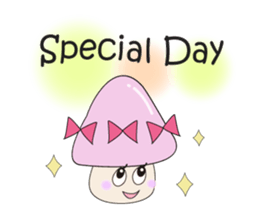 Waiting mushrooms sticker #2025020