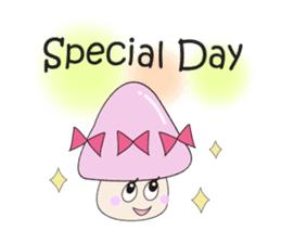 Waiting mushrooms sticker #2025020