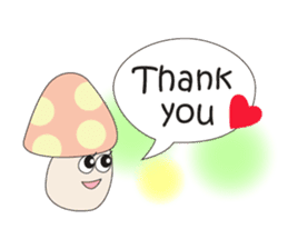 Waiting mushrooms sticker #2025021