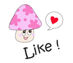 Waiting mushrooms sticker #2025024