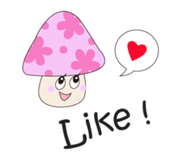 Waiting mushrooms sticker #2025024