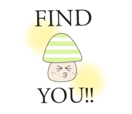 Waiting mushrooms sticker #2025025
