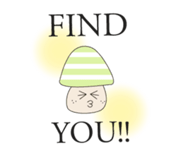 Waiting mushrooms sticker #2025025