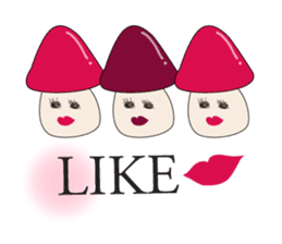 Waiting mushrooms sticker #2025032