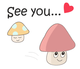 Waiting mushrooms sticker #2025033