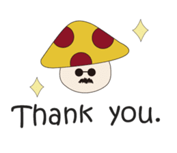 Waiting mushrooms sticker #2025035