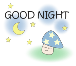 Waiting mushrooms sticker #2025036