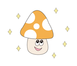 Waiting mushrooms sticker #2025037