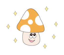 Waiting mushrooms sticker #2025037