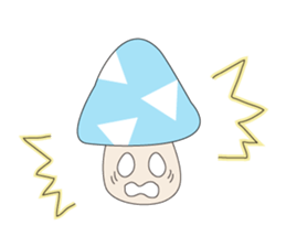 Waiting mushrooms sticker #2025038