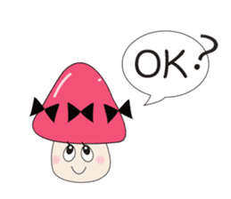 Waiting mushrooms sticker #2025041