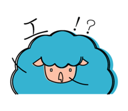 Sheep of 5 colors sticker #2025730