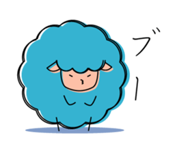 Sheep of 5 colors sticker #2025742