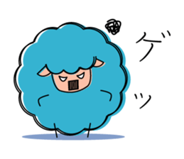 Sheep of 5 colors sticker #2025748