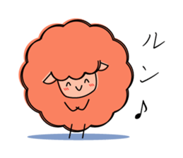 Sheep of 5 colors sticker #2025757