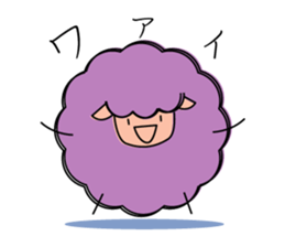 Sheep of 5 colors sticker #2025761