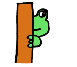 Frog back sticker #2026057