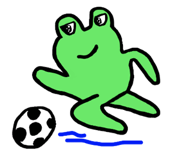 Frog back sticker #2026075