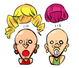 Three-person daughter sticker #2026090