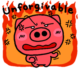 pig heart 3(English) sticker #2026988