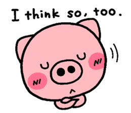 pig heart 3(English) sticker #2026990