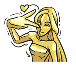AsB - KinChan (The Golden Girl) sticker #2027094