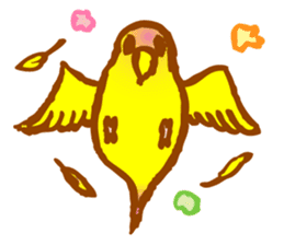"PEACH", Peach-faced Lovebird sticker #2027498