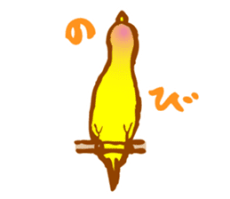 "PEACH", Peach-faced Lovebird sticker #2027503