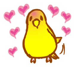 "PEACH", Peach-faced Lovebird sticker #2027520