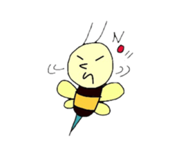 The life of flying bats and bees sticker #2027606