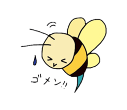 The life of flying bats and bees sticker #2027608