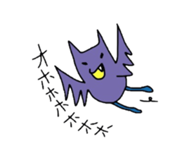 The life of flying bats and bees sticker #2027613