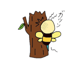 The life of flying bats and bees sticker #2027619